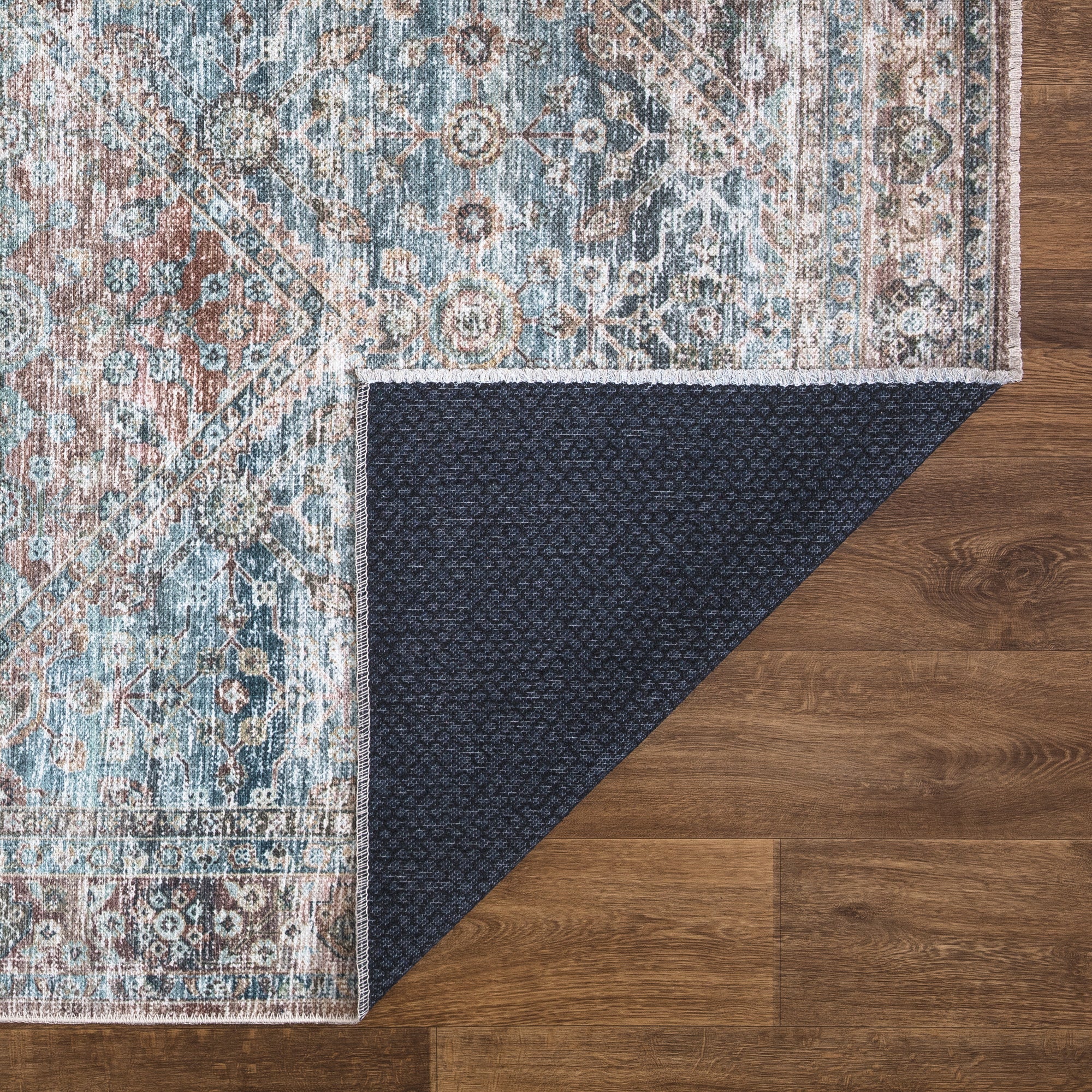 Caria CR-05 Traditional Washable Rug | Non-Slip - Image 6