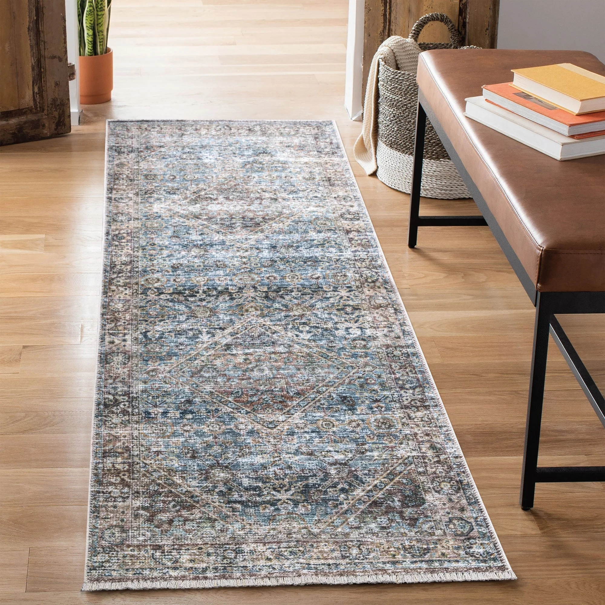 Caria CR-05 Traditional Washable Rug | Non-Slip - Image 9