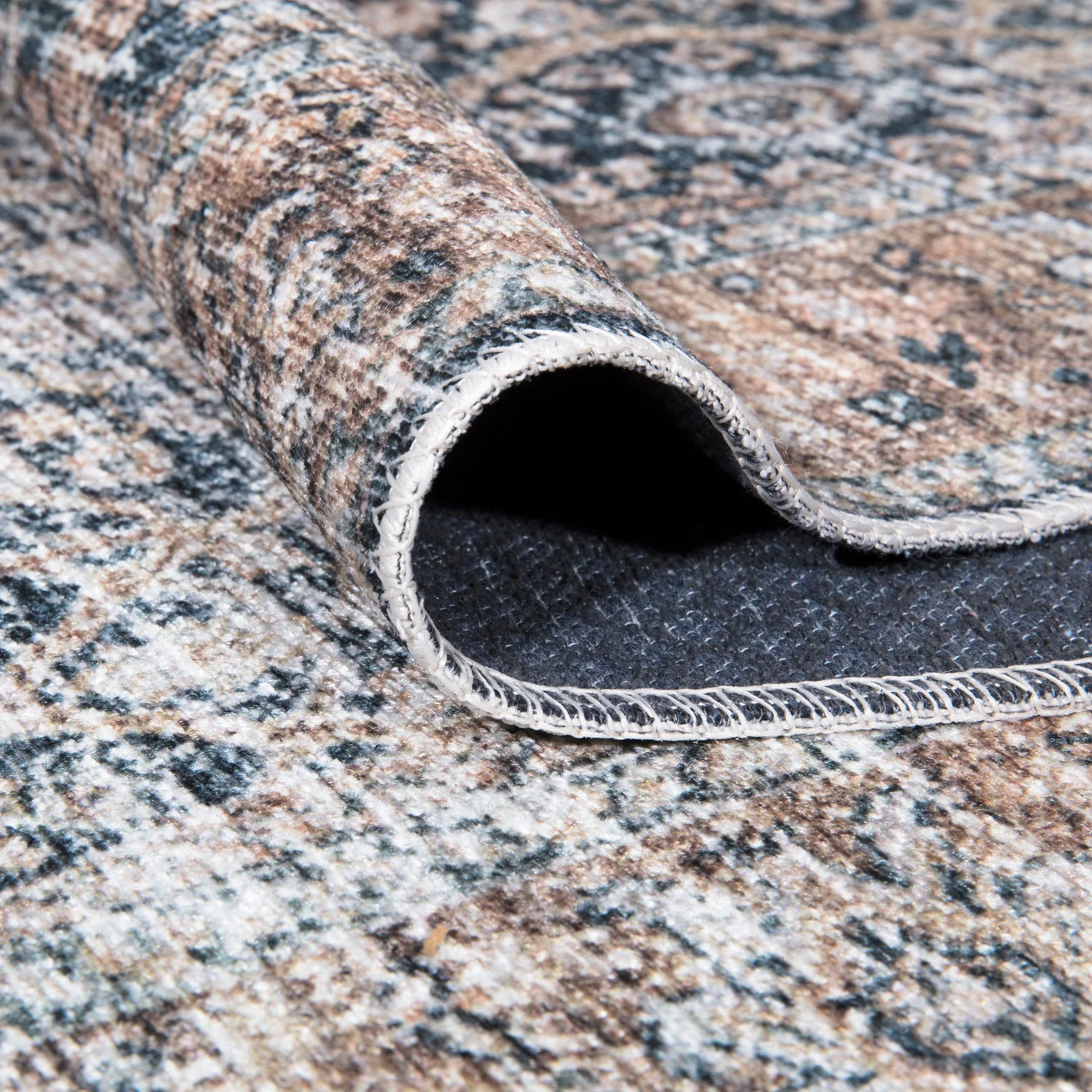 Caria CR-07 Traditional Washable Rug | Non-Slip - Image 3