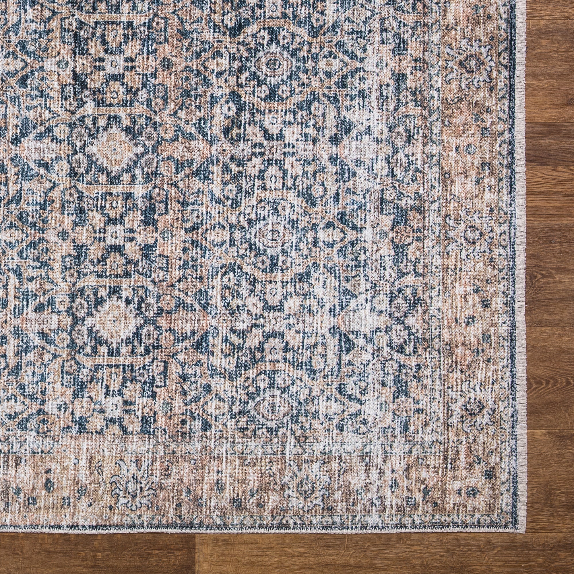 Caria CR-07 Traditional Washable Rug | Non-Slip - Image 5