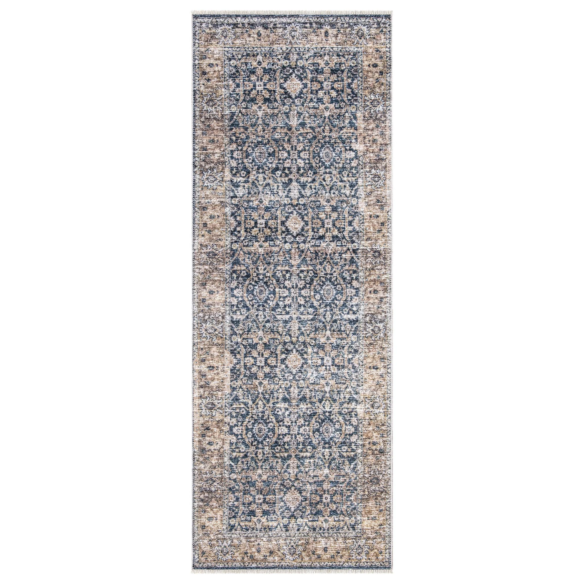 Caria CR-07 Traditional Washable Rug | Non-Slip - Image 8