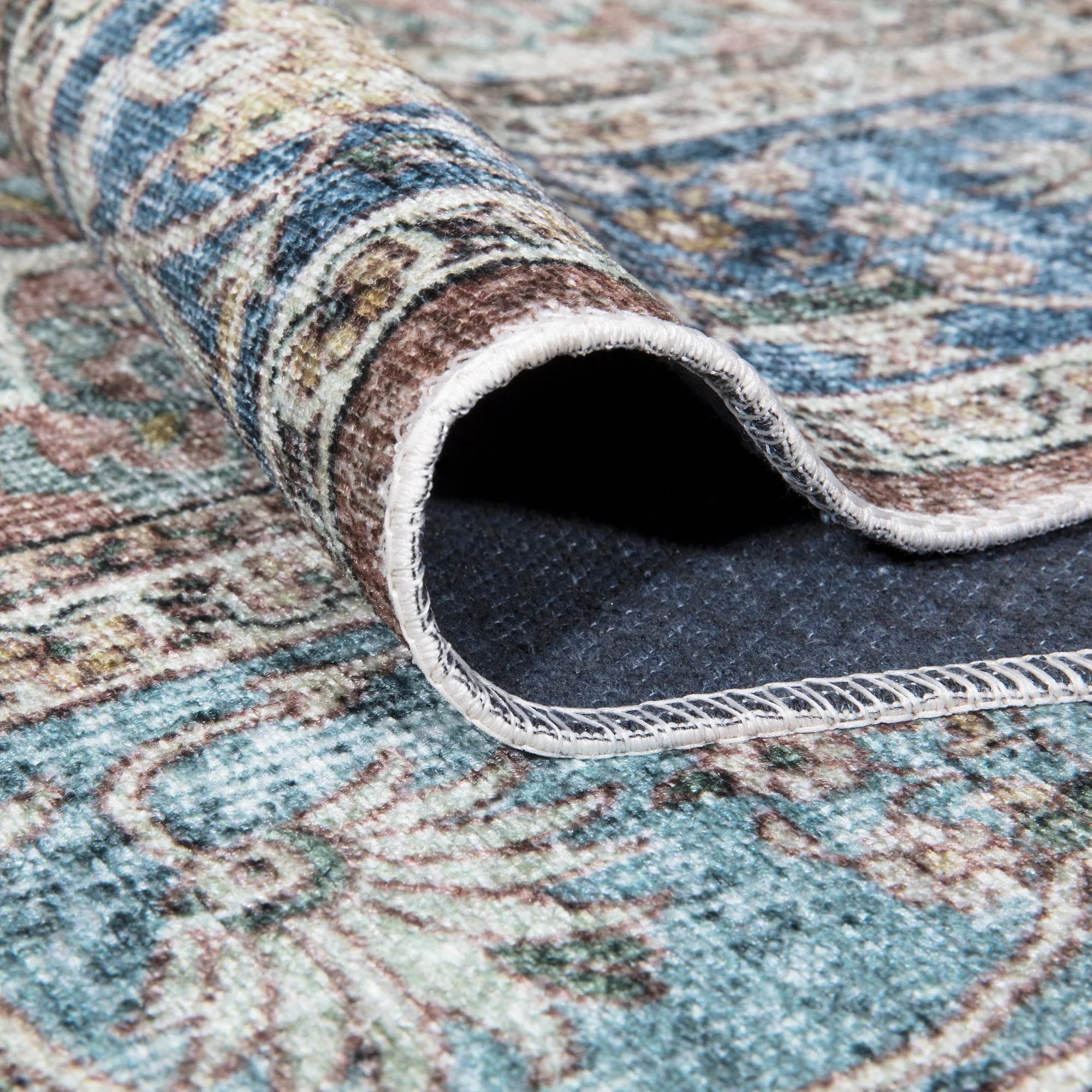 Caria CR-08 Traditional Washable Rug | Non-Slip - Image 3