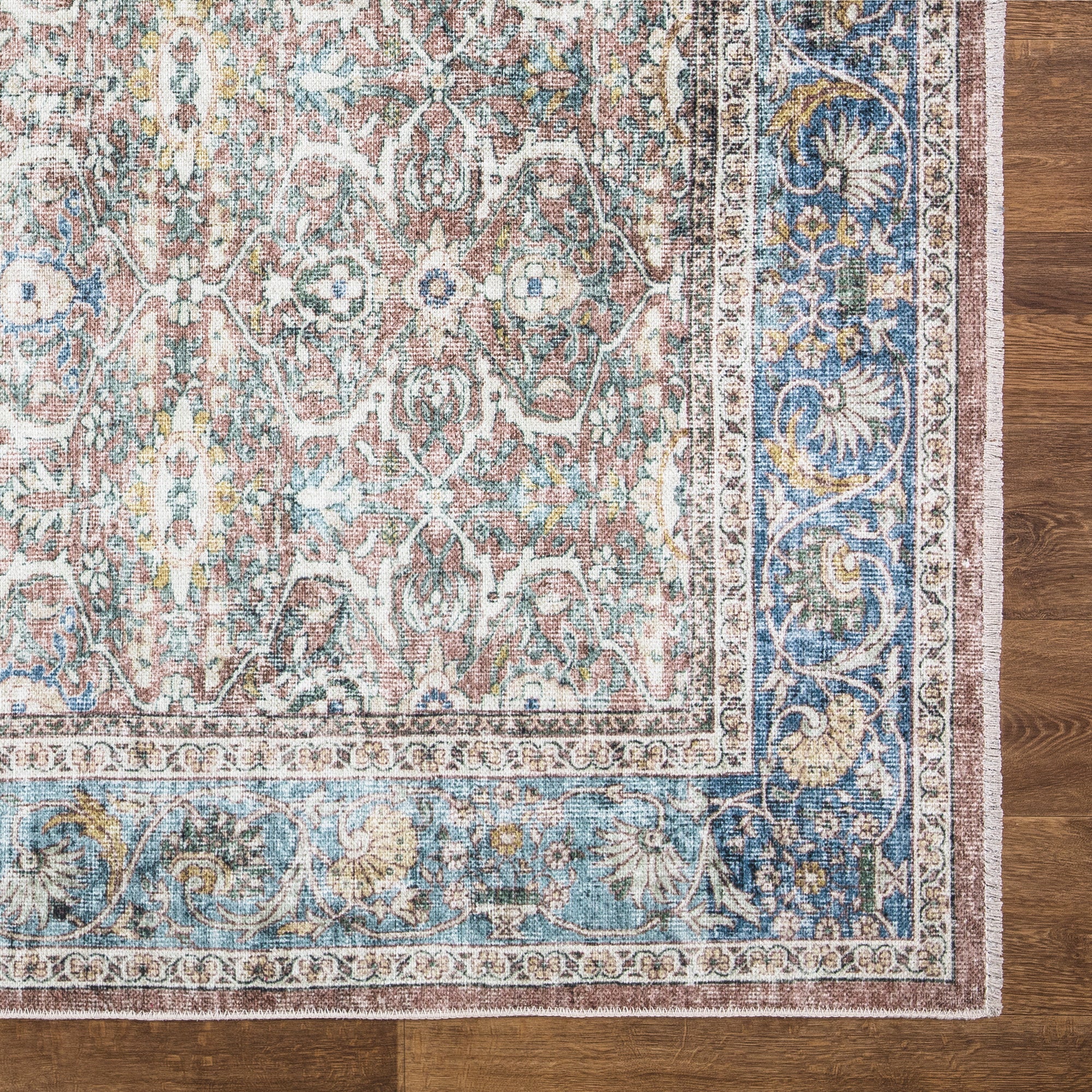 Caria CR-08 Traditional Washable Rug | Non-Slip - Image 5