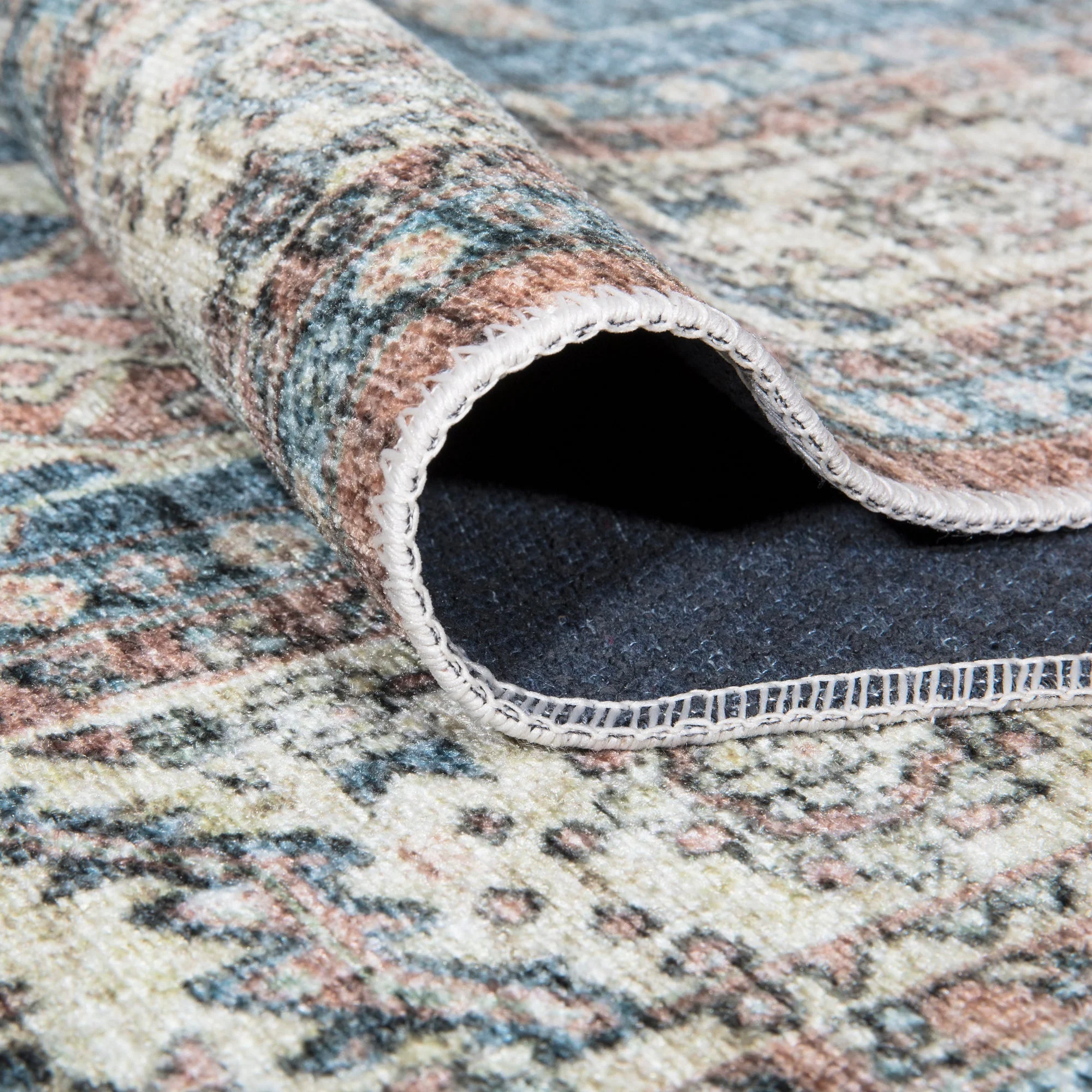 Caria CR-11 Traditional Washable Rug | Non-Slip - Image 3