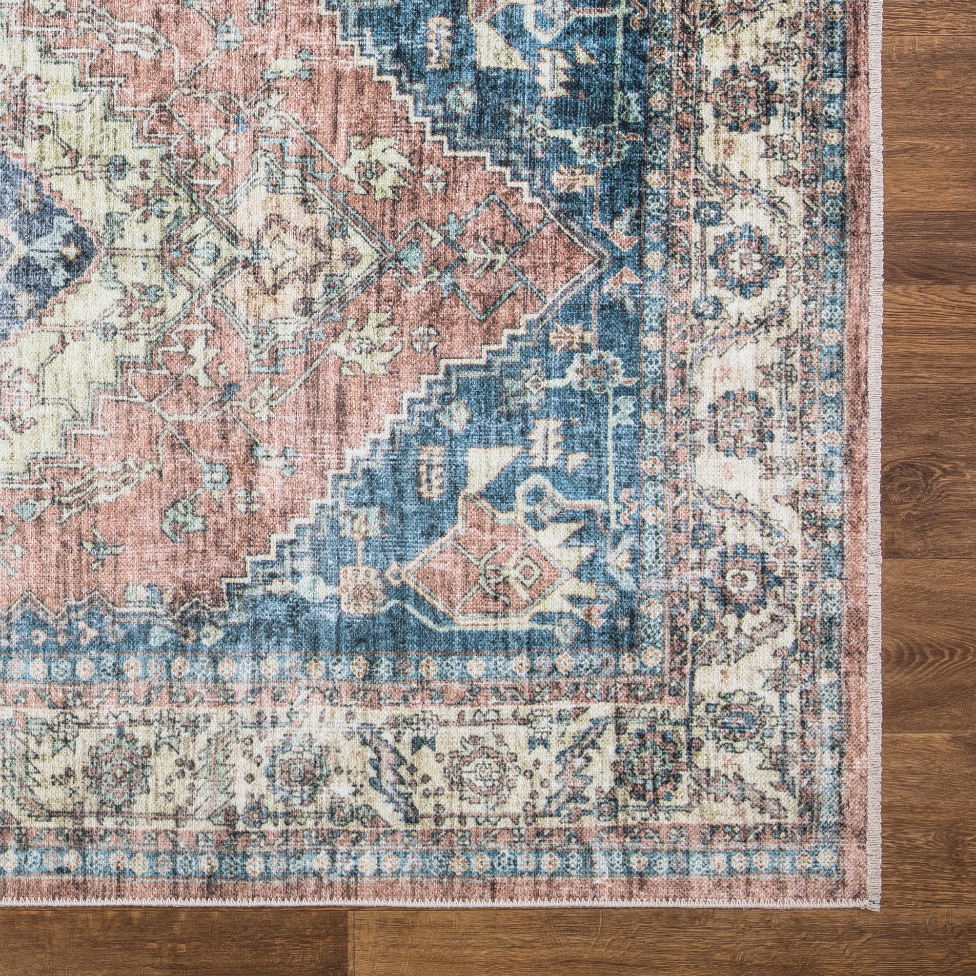 Caria CR-11 Traditional Washable Rug | Non-Slip - Image 5