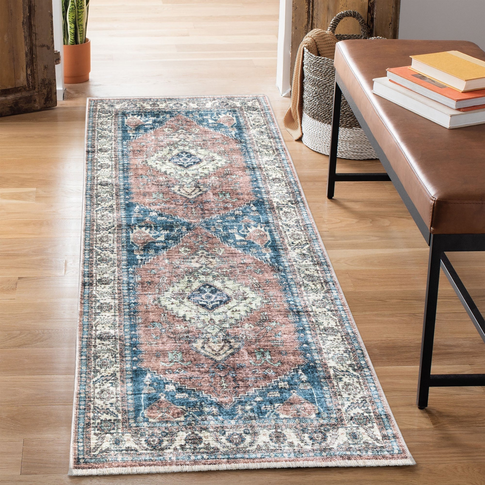 Caria CR-11 Traditional Washable Rug | Non-Slip - Image 9