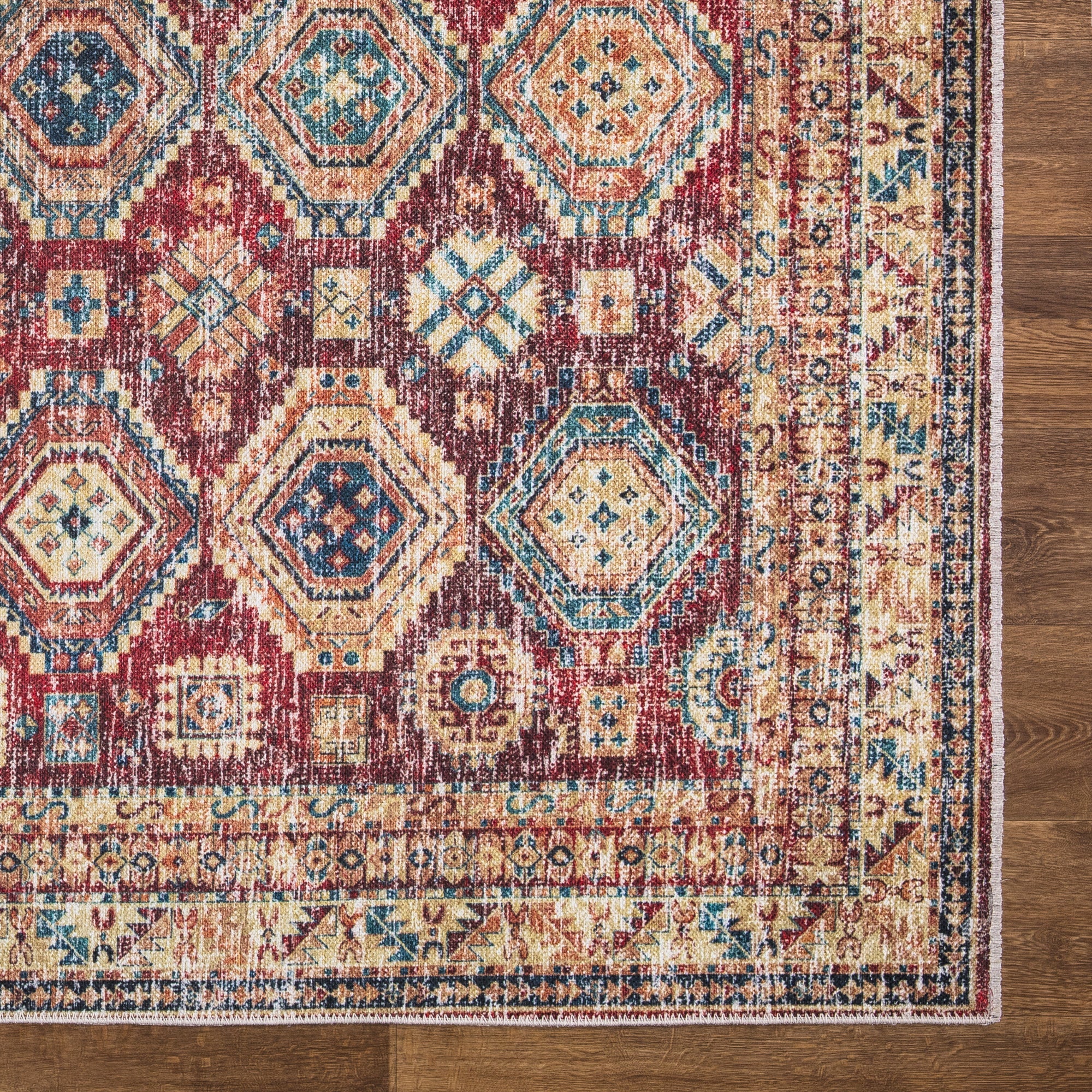 Caria CR-13 Traditional Washable Rug | Non-Slip - Image 5