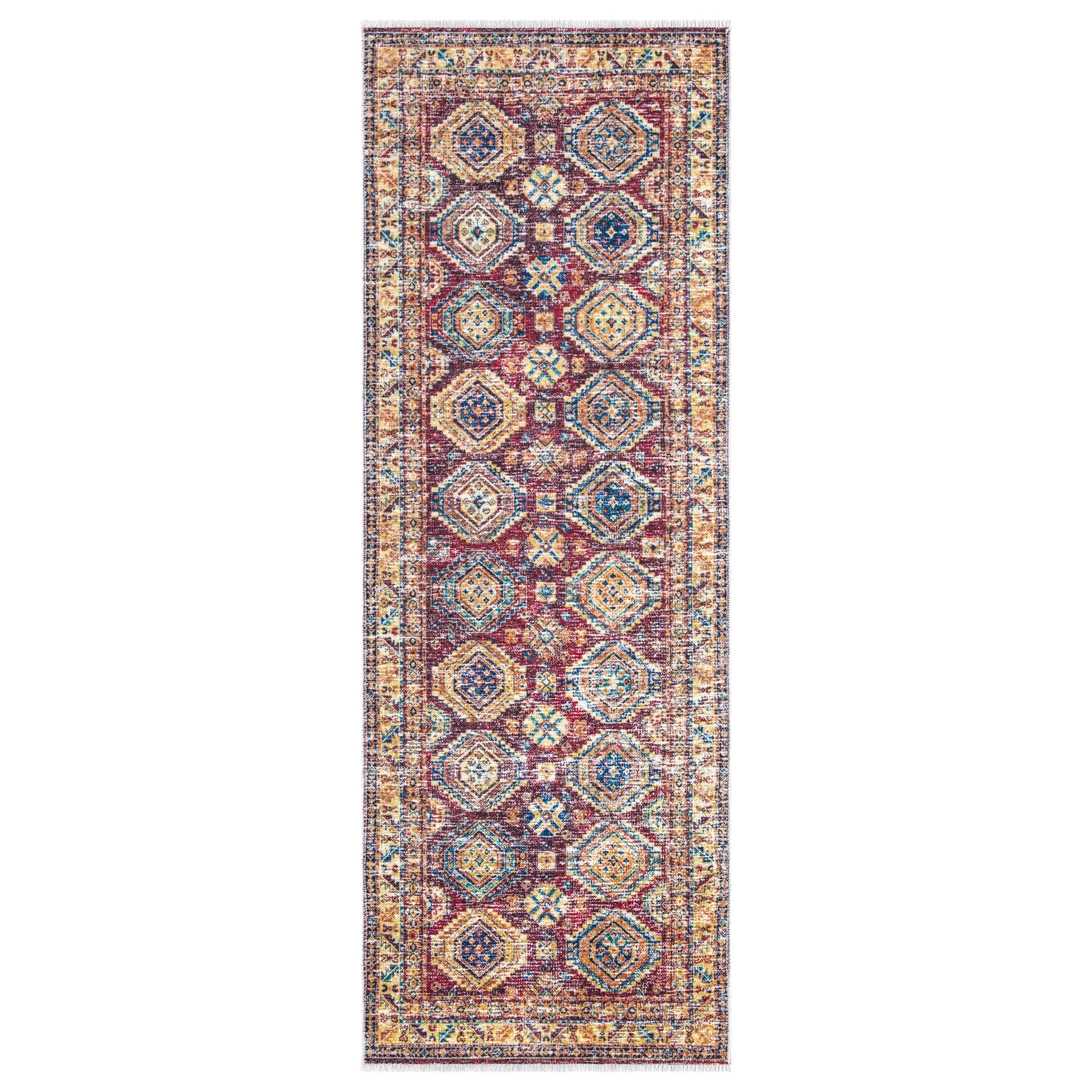Caria CR-13 Traditional Washable Rug | Non-Slip - Image 8