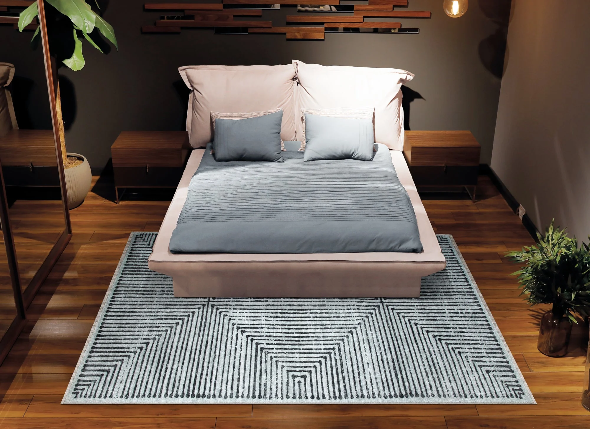 Caria CR-22 Striped Washable Rug | Non-Slip - Image 8