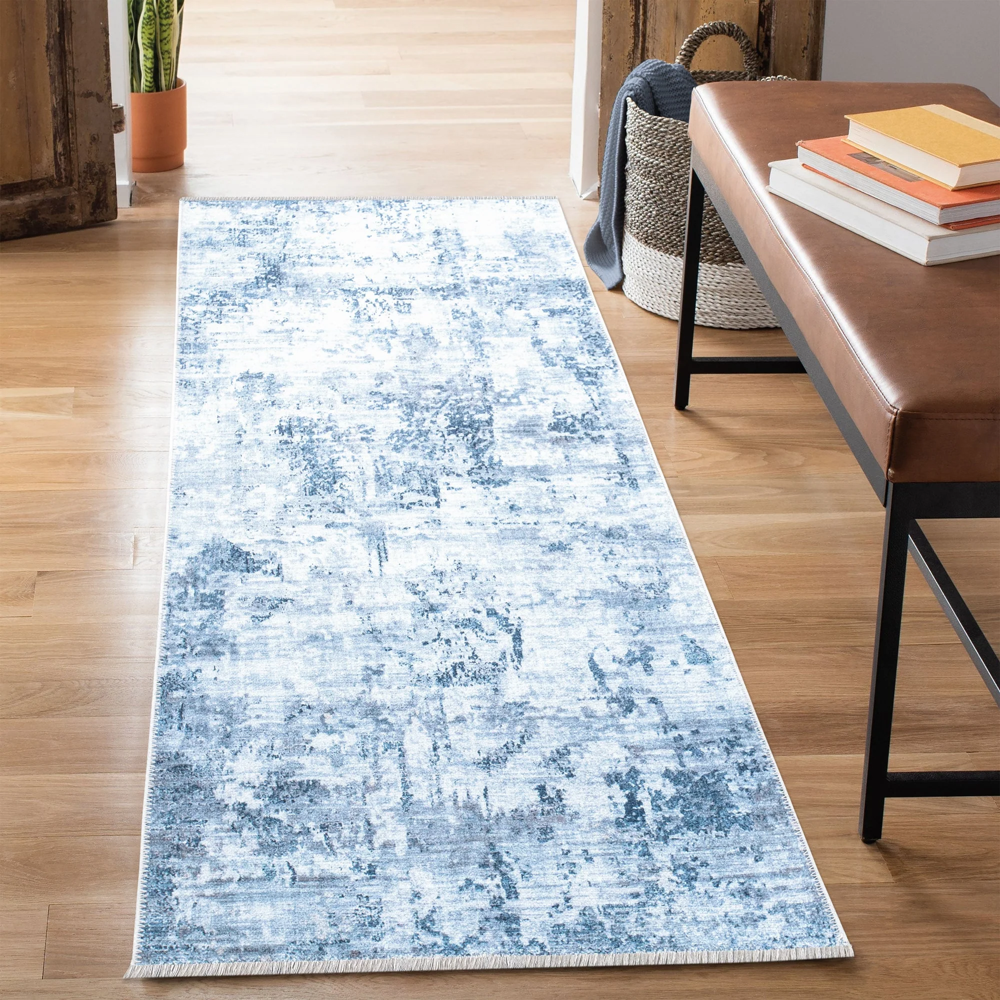 Caria CR-25 Modern Abstract Washable Rug | Non-Slip - Image 10