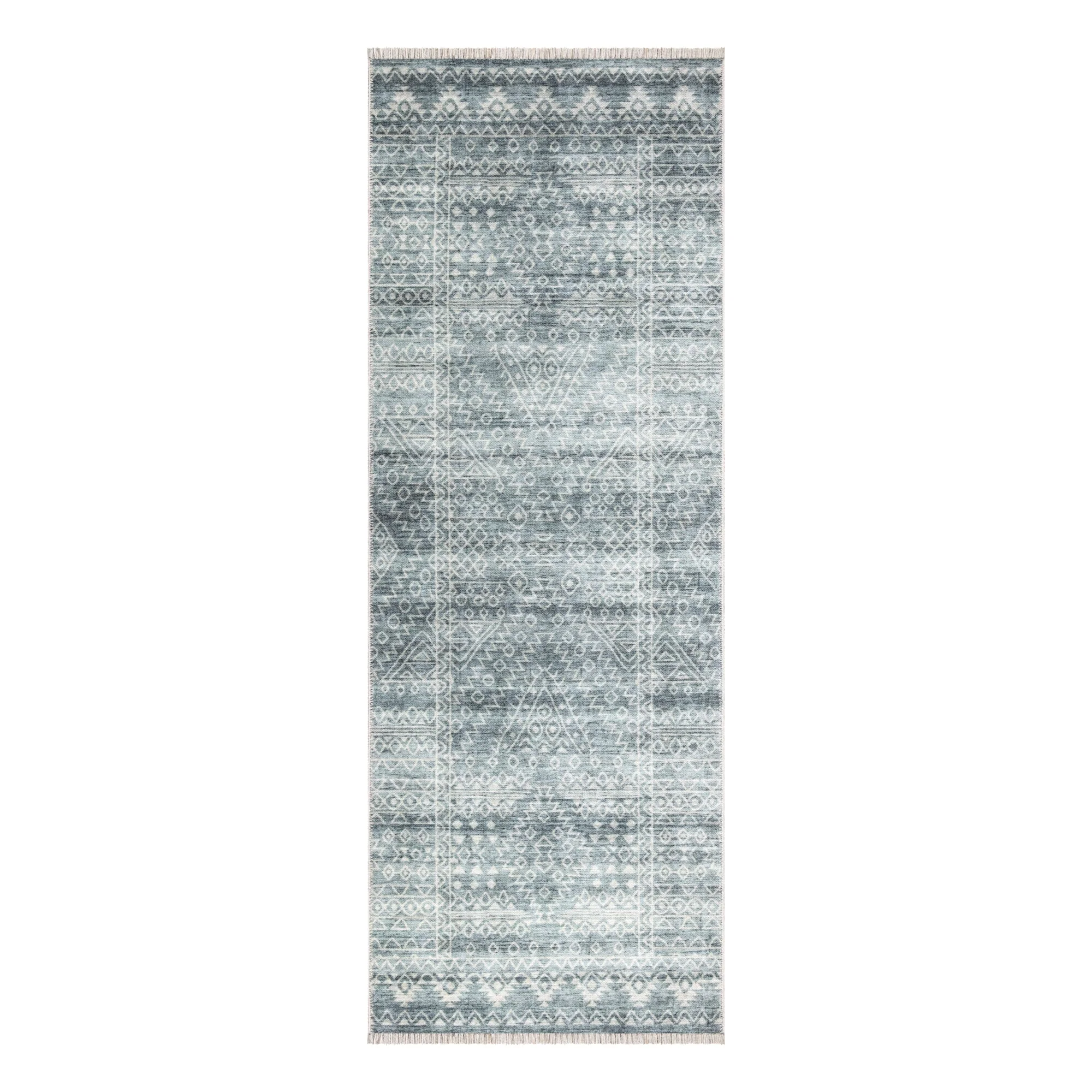 Caria CR-26 Geometric Washable Rug | Non-Slip - Image 9