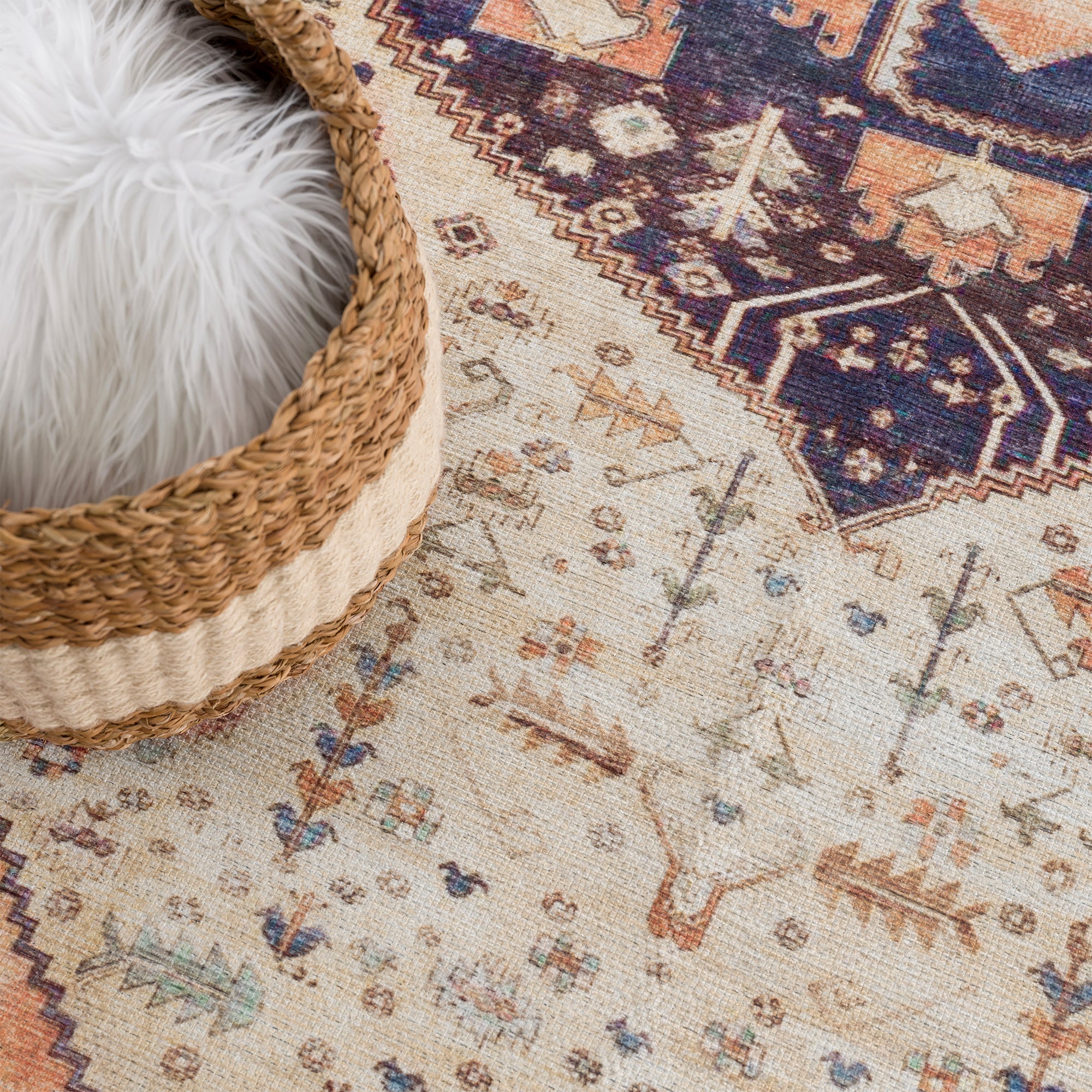 Ionia IO-01 Traditional Washable Rug - Image 9