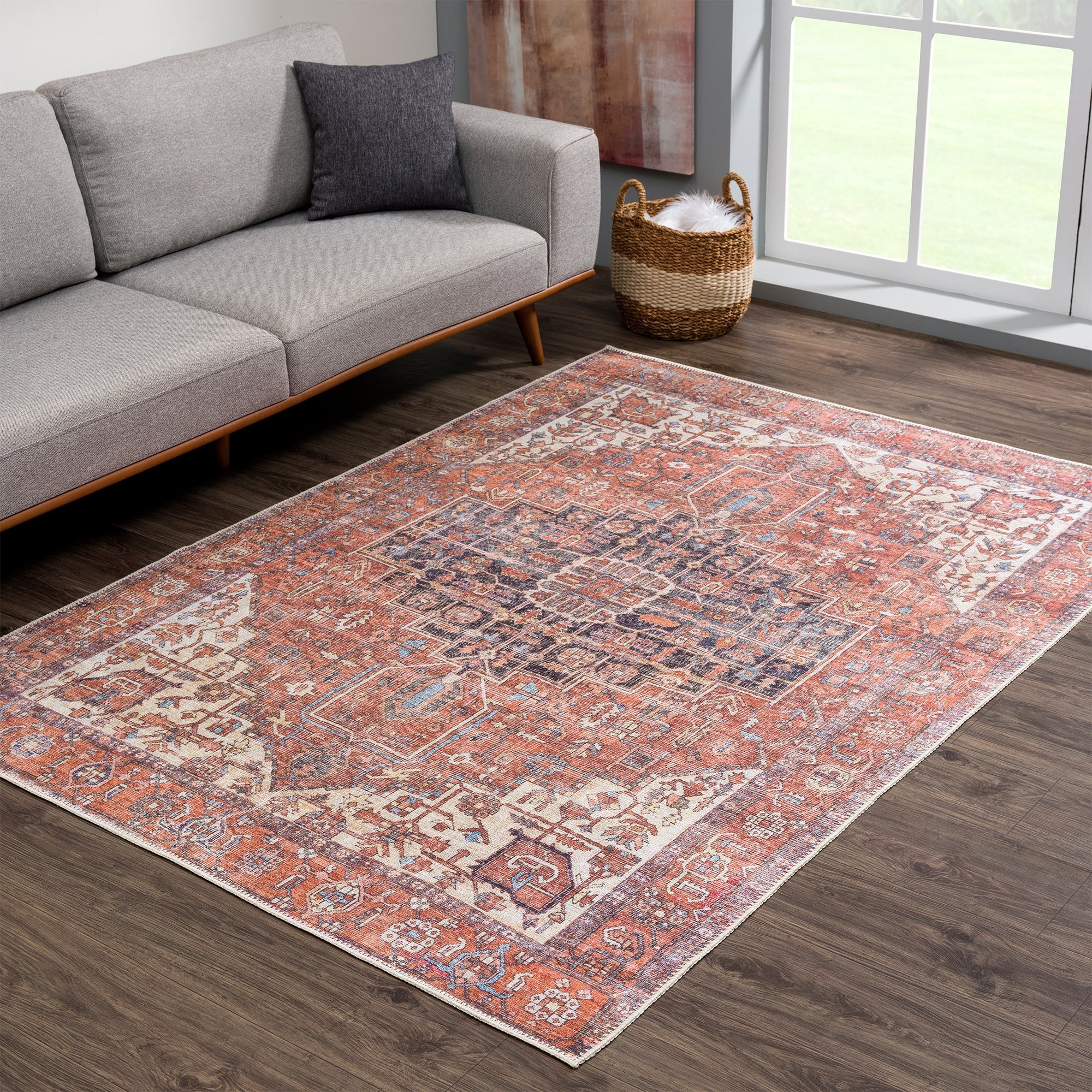 Ionia IO-05 Traditional Washable Rug - Image 4