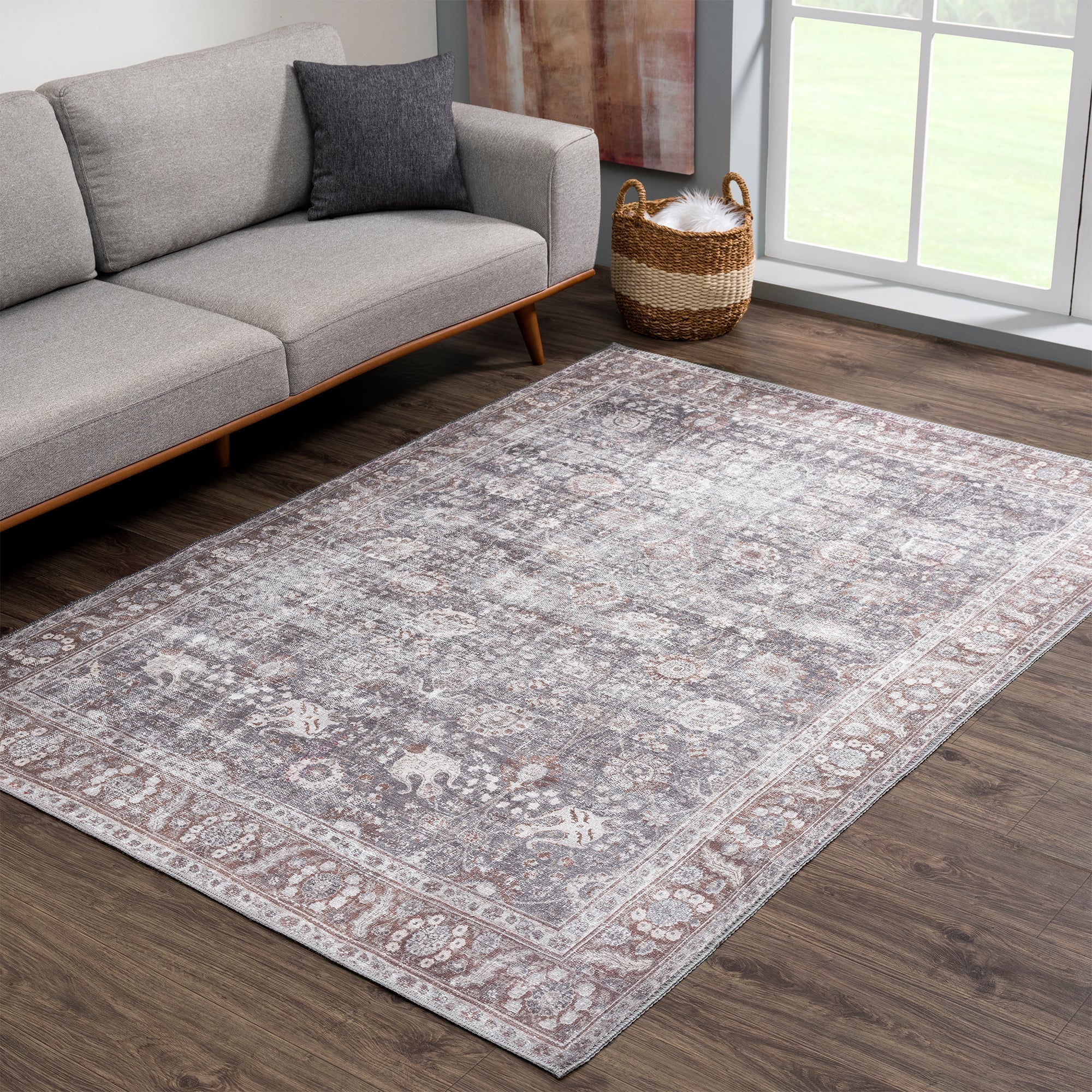 Ionia IO-06 Traditional Washable Rug - Image 4