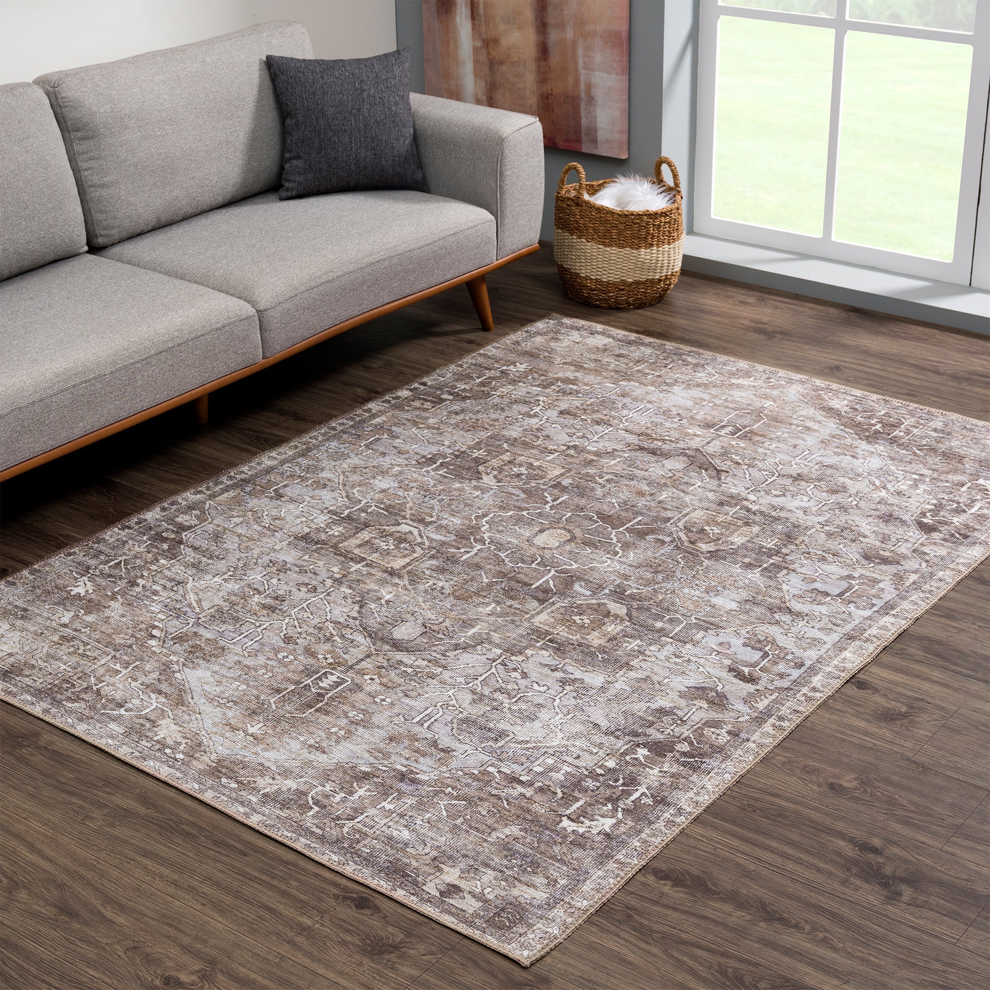 Ionia IO-07 Traditional Washable Rug - Image 4