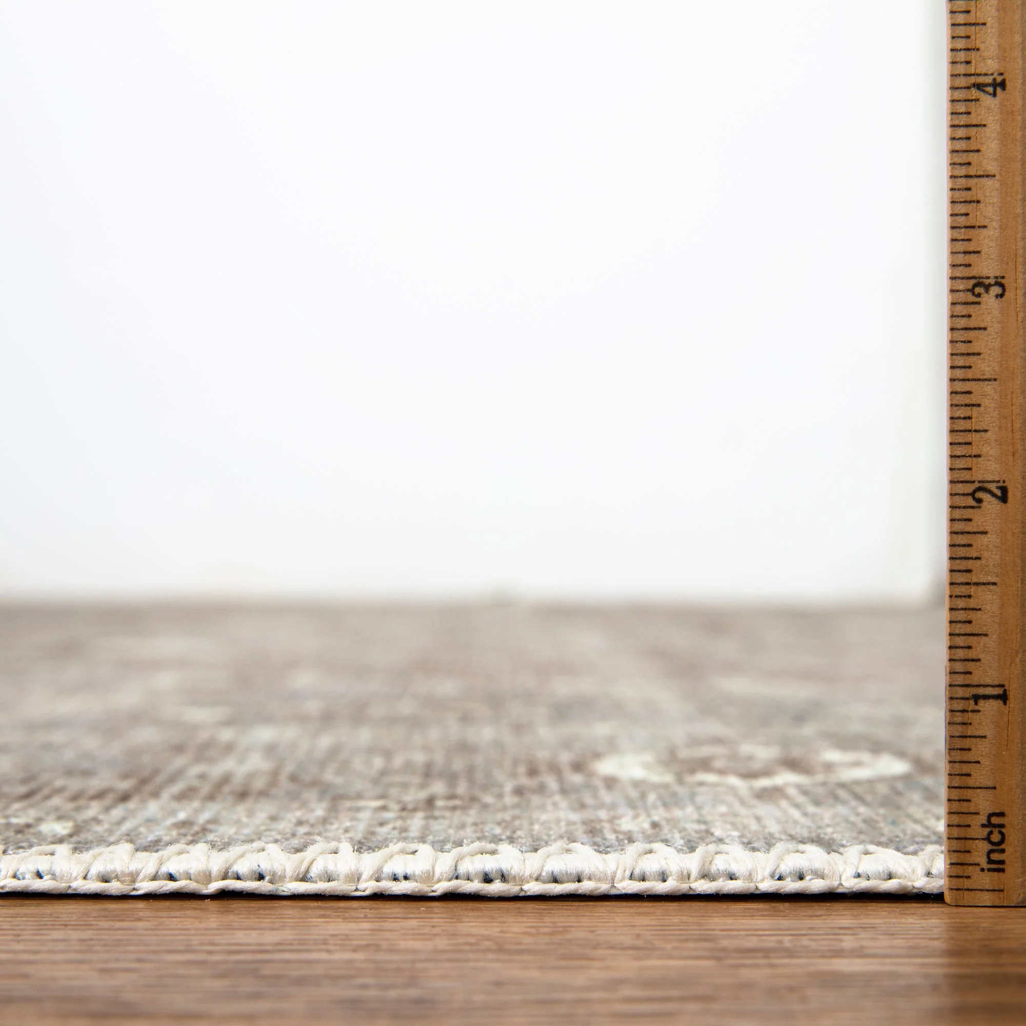 Ionia IO-14 Traditional Medallion Beige and Gray Washable Rug | Non-Slip - Image 6