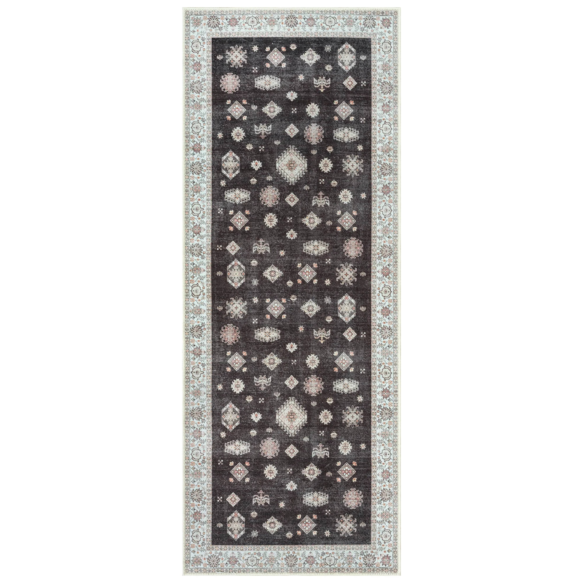 Ionia IO-16 Traditional Washable Rug | Non-Slip - Image 12