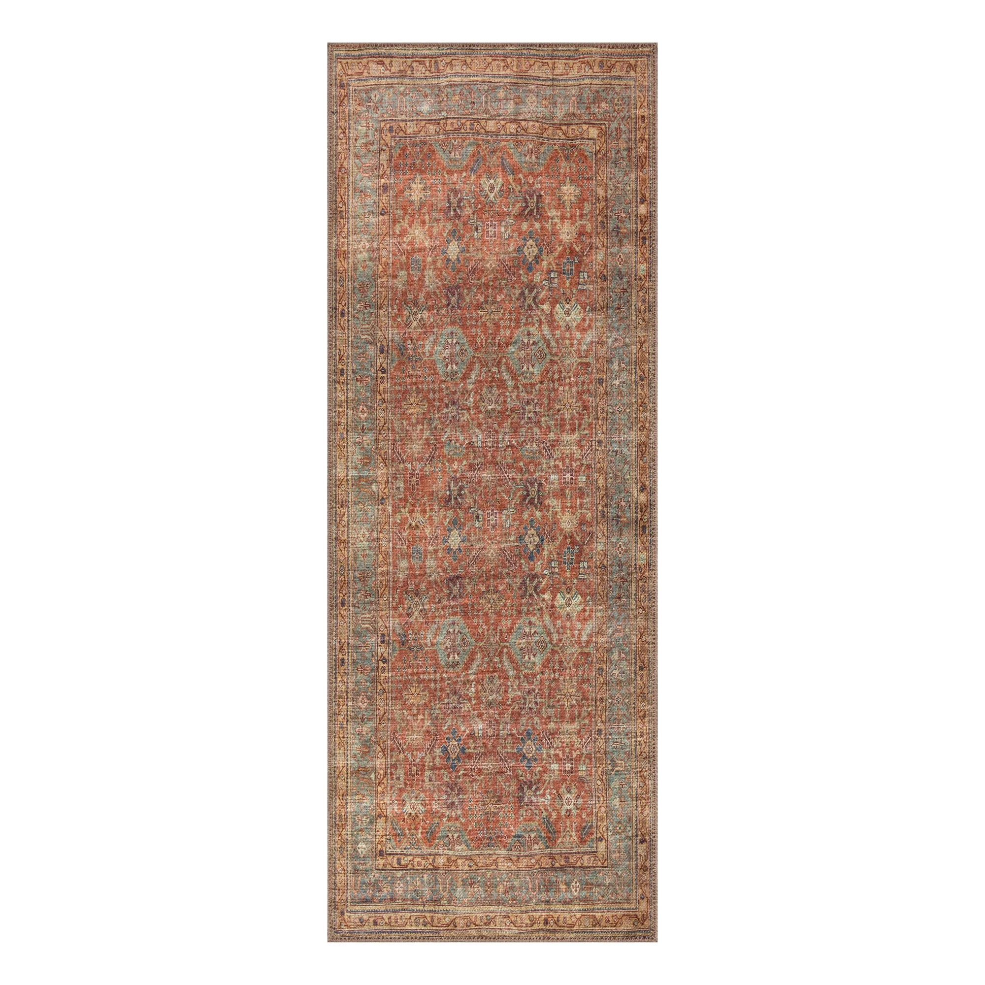 Ionia IO-19 Traditional Washable Rug | Non-Slip - Image 8
