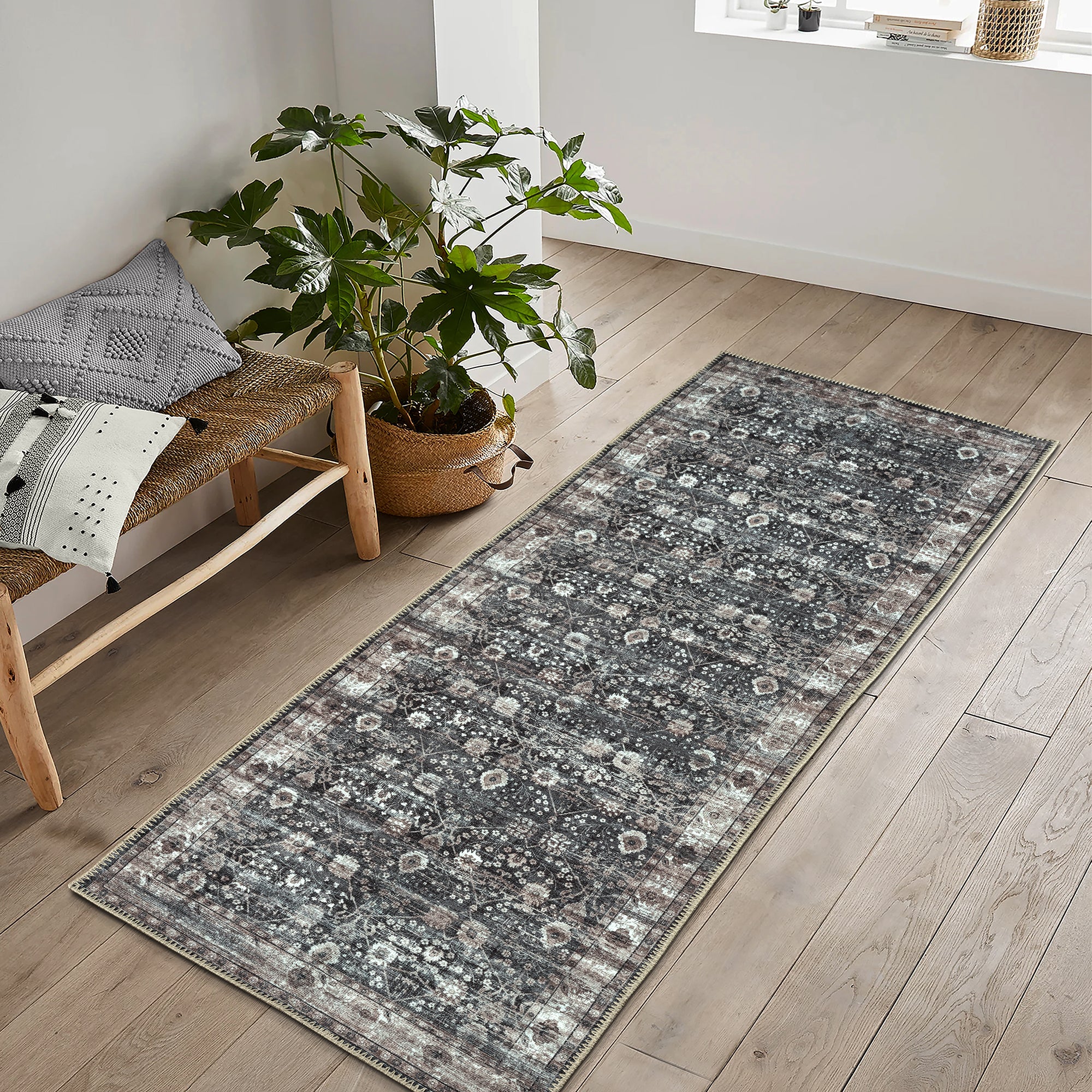 Ionia IO-24 Traditional Washable Rug | Non-Slip - Image 11